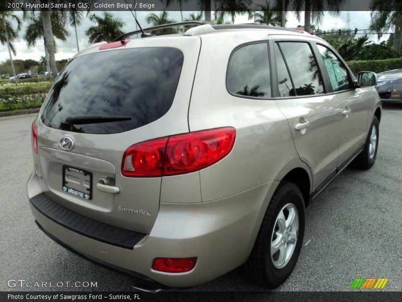 Golden Beige / Beige 2007 Hyundai Santa Fe GLS
