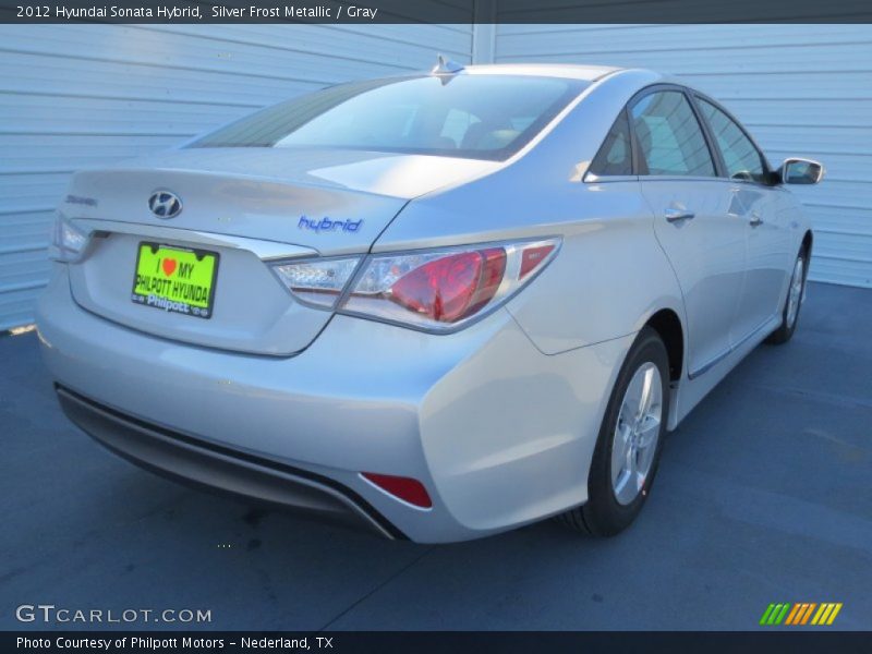 Silver Frost Metallic / Gray 2012 Hyundai Sonata Hybrid