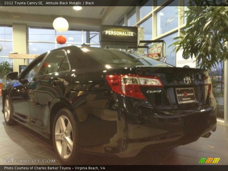 Attitude Black Metallic / Black 2012 Toyota Camry SE