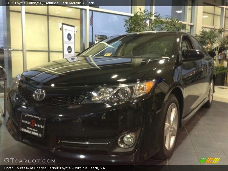 Attitude Black Metallic / Black 2012 Toyota Camry SE