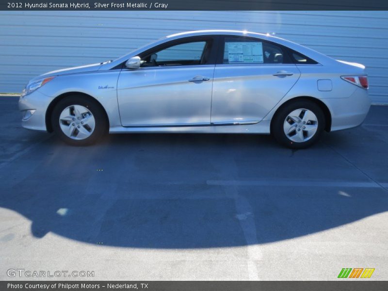 Silver Frost Metallic / Gray 2012 Hyundai Sonata Hybrid