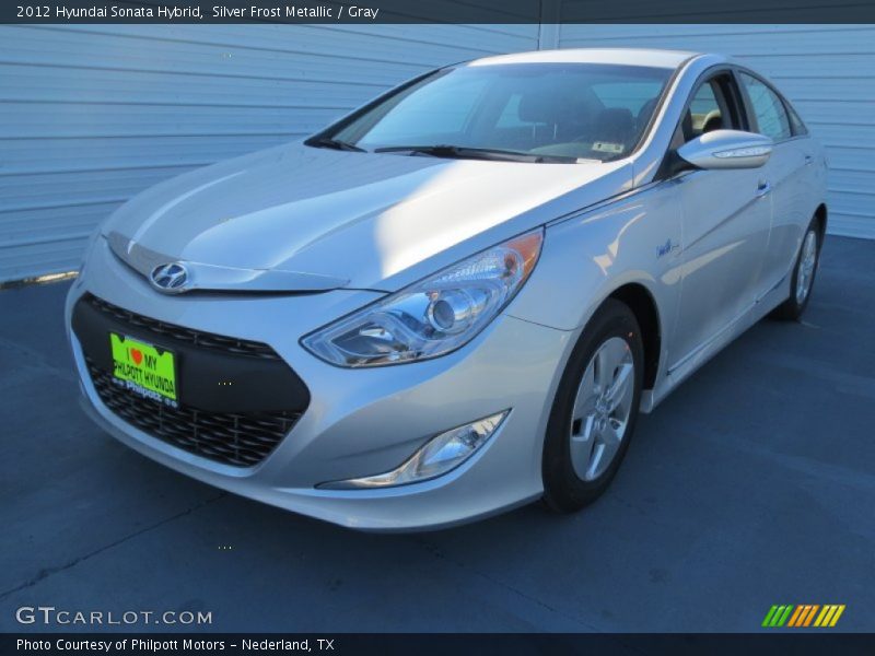 Silver Frost Metallic / Gray 2012 Hyundai Sonata Hybrid