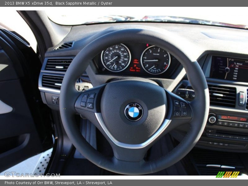 Black Sapphire Metallic / Oyster 2013 BMW X5 xDrive 35d