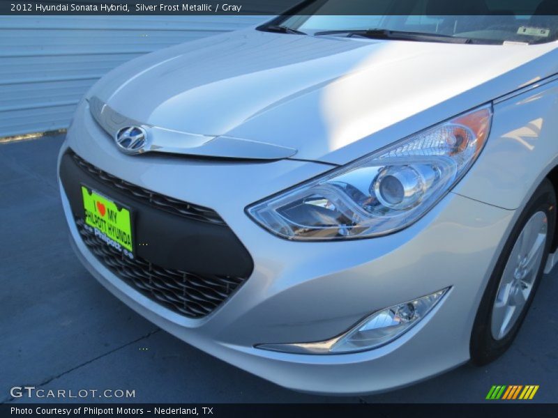 Silver Frost Metallic / Gray 2012 Hyundai Sonata Hybrid