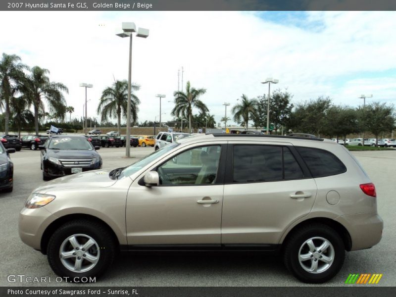 Golden Beige / Beige 2007 Hyundai Santa Fe GLS