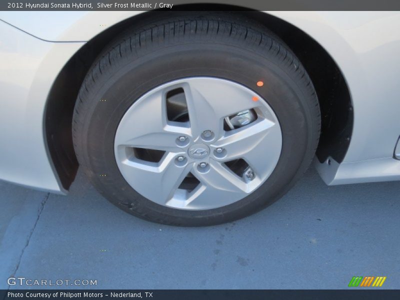 Silver Frost Metallic / Gray 2012 Hyundai Sonata Hybrid