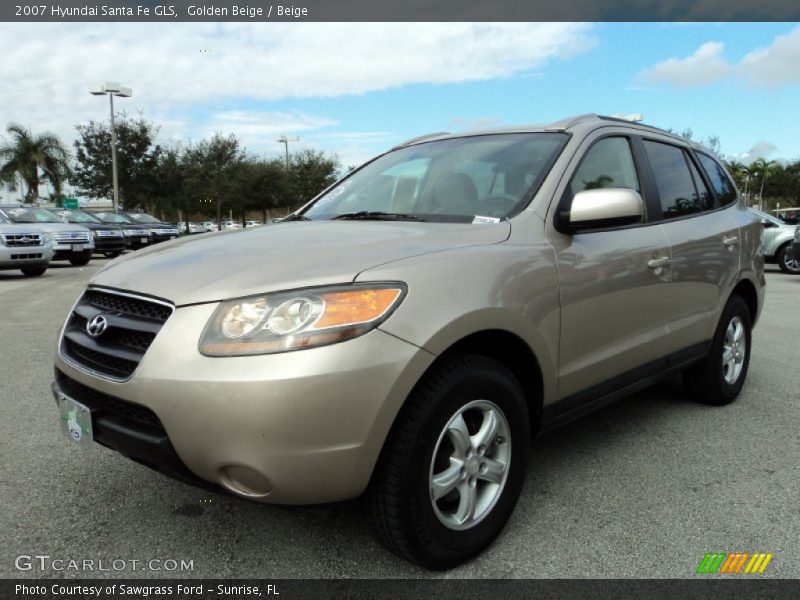 Golden Beige / Beige 2007 Hyundai Santa Fe GLS