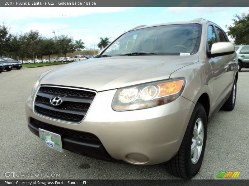 Golden Beige / Beige 2007 Hyundai Santa Fe GLS
