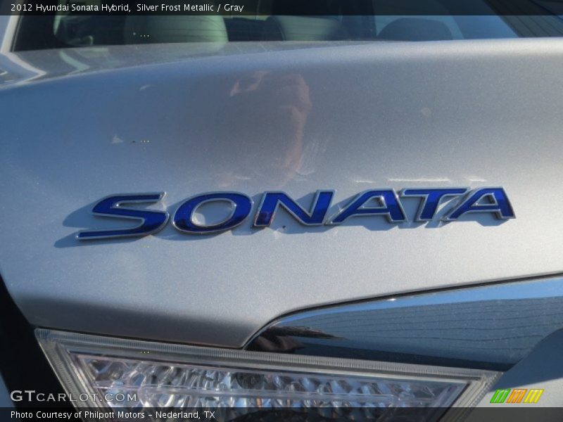 Silver Frost Metallic / Gray 2012 Hyundai Sonata Hybrid