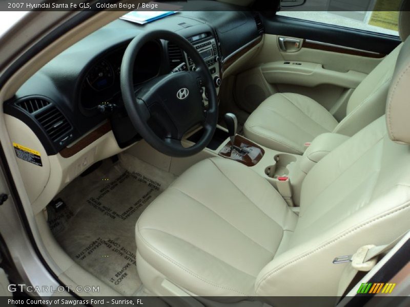 Golden Beige / Beige 2007 Hyundai Santa Fe GLS