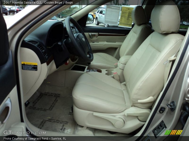 Golden Beige / Beige 2007 Hyundai Santa Fe GLS