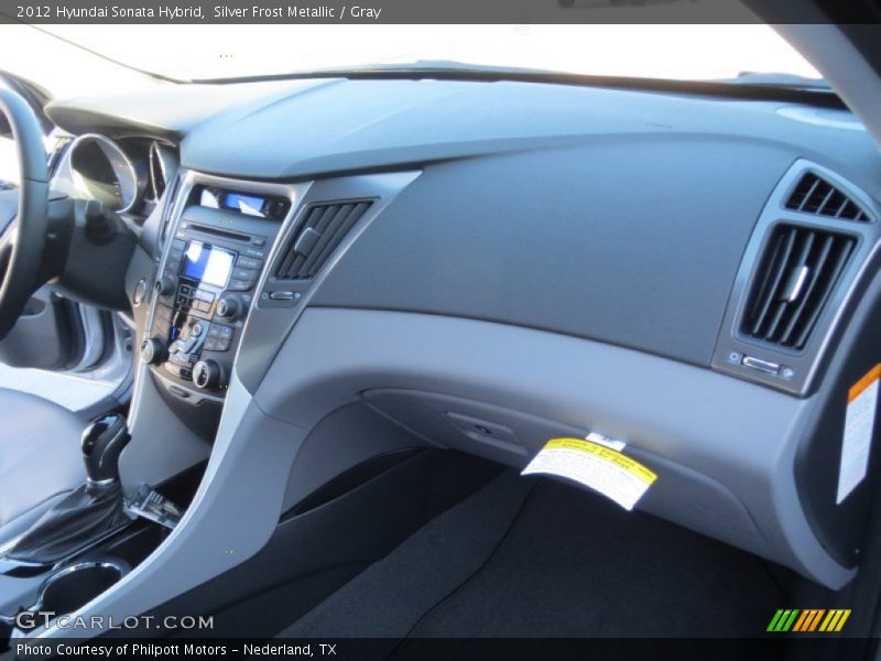 Silver Frost Metallic / Gray 2012 Hyundai Sonata Hybrid