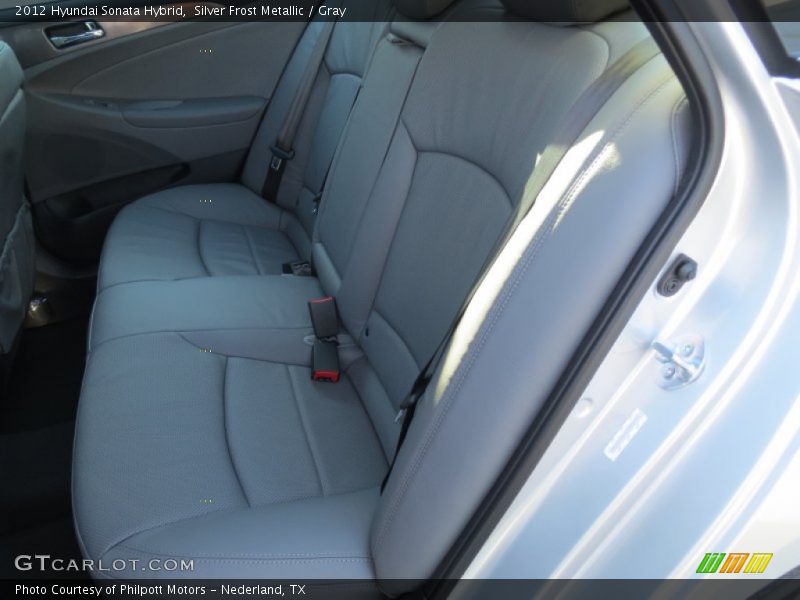 Silver Frost Metallic / Gray 2012 Hyundai Sonata Hybrid