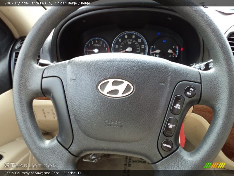 Golden Beige / Beige 2007 Hyundai Santa Fe GLS