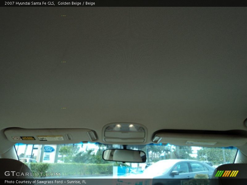 Golden Beige / Beige 2007 Hyundai Santa Fe GLS