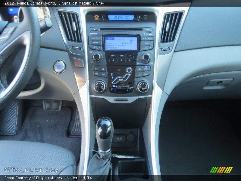 Silver Frost Metallic / Gray 2012 Hyundai Sonata Hybrid