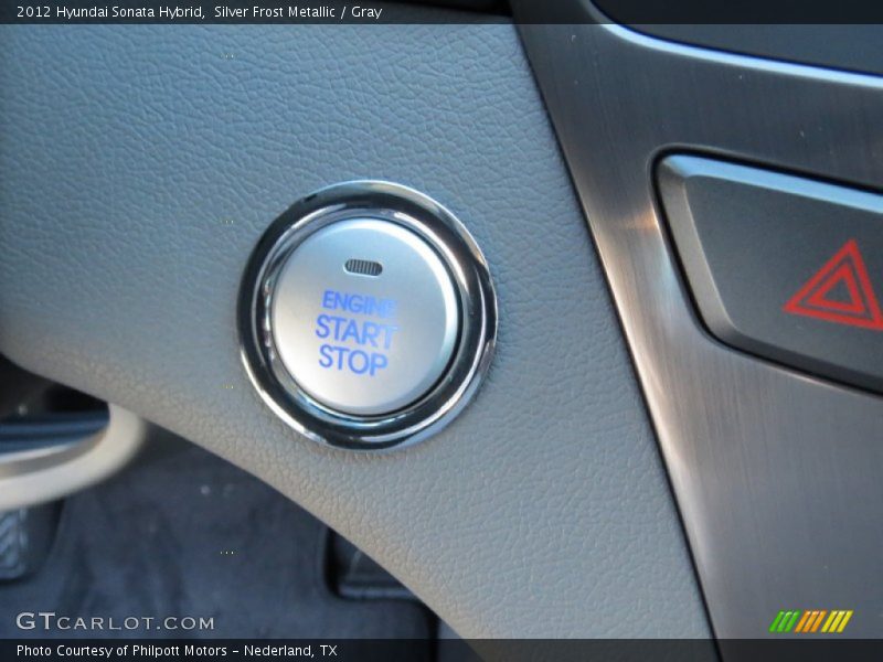 Silver Frost Metallic / Gray 2012 Hyundai Sonata Hybrid