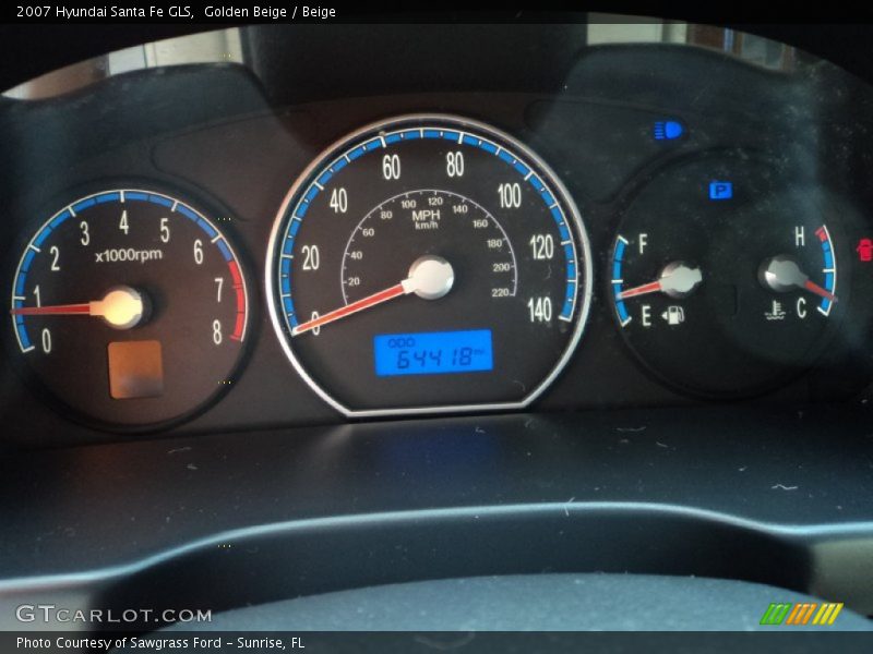 Golden Beige / Beige 2007 Hyundai Santa Fe GLS