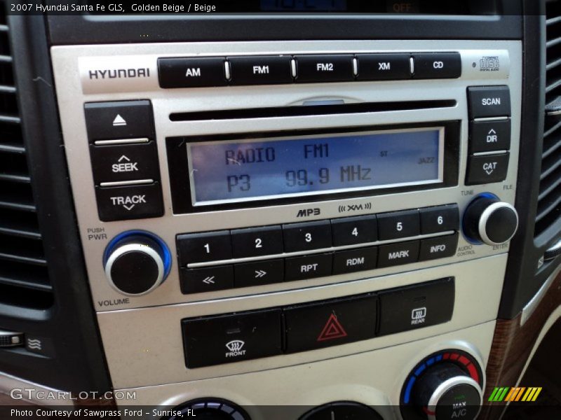Golden Beige / Beige 2007 Hyundai Santa Fe GLS