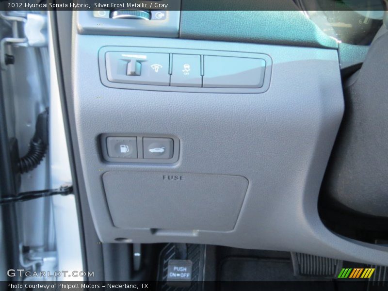 Silver Frost Metallic / Gray 2012 Hyundai Sonata Hybrid