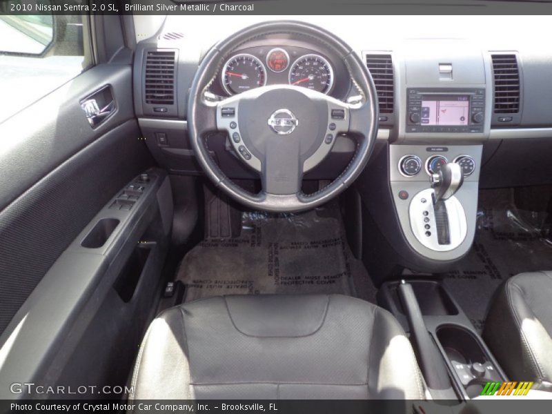 Brilliant Silver Metallic / Charcoal 2010 Nissan Sentra 2.0 SL