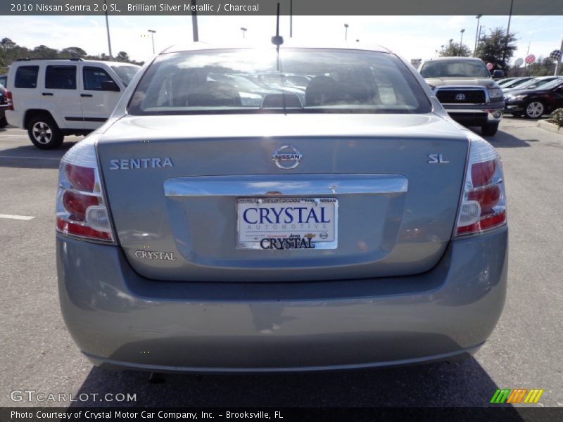 Brilliant Silver Metallic / Charcoal 2010 Nissan Sentra 2.0 SL