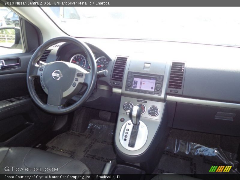 Brilliant Silver Metallic / Charcoal 2010 Nissan Sentra 2.0 SL