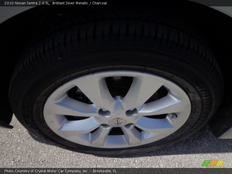 Brilliant Silver Metallic / Charcoal 2010 Nissan Sentra 2.0 SL