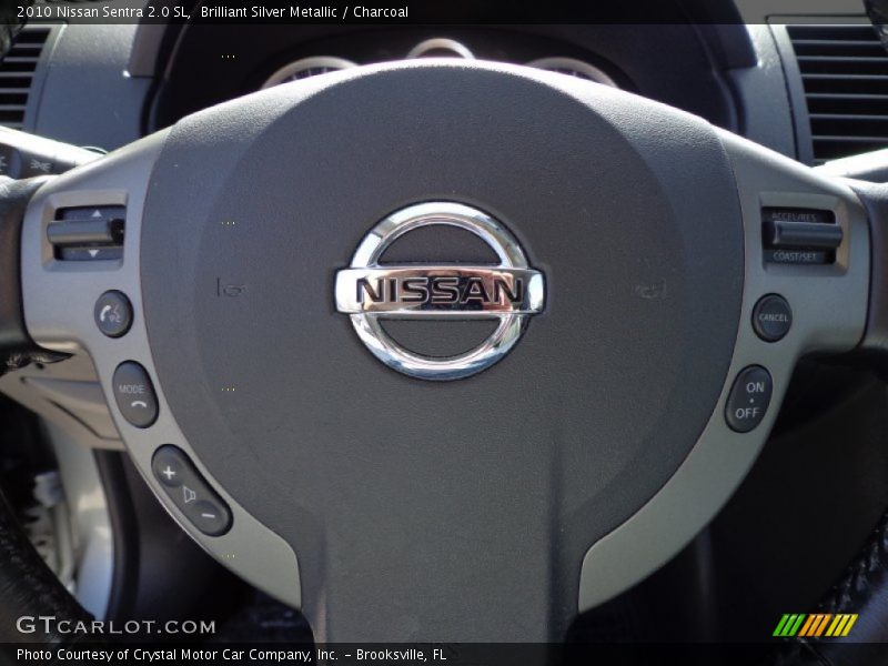 Brilliant Silver Metallic / Charcoal 2010 Nissan Sentra 2.0 SL