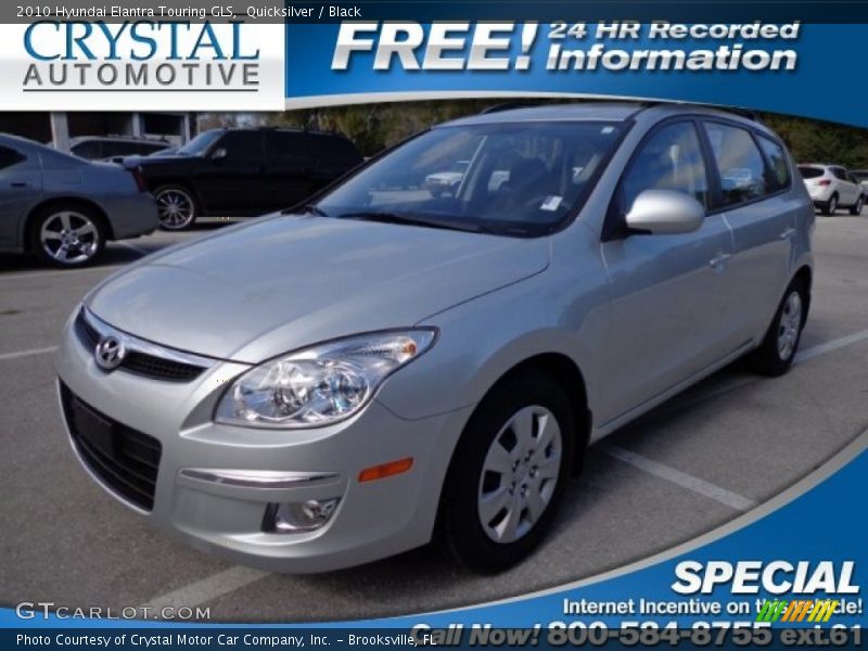 Quicksilver / Black 2010 Hyundai Elantra Touring GLS