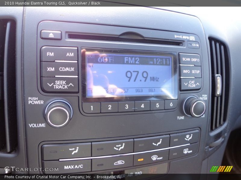 Quicksilver / Black 2010 Hyundai Elantra Touring GLS