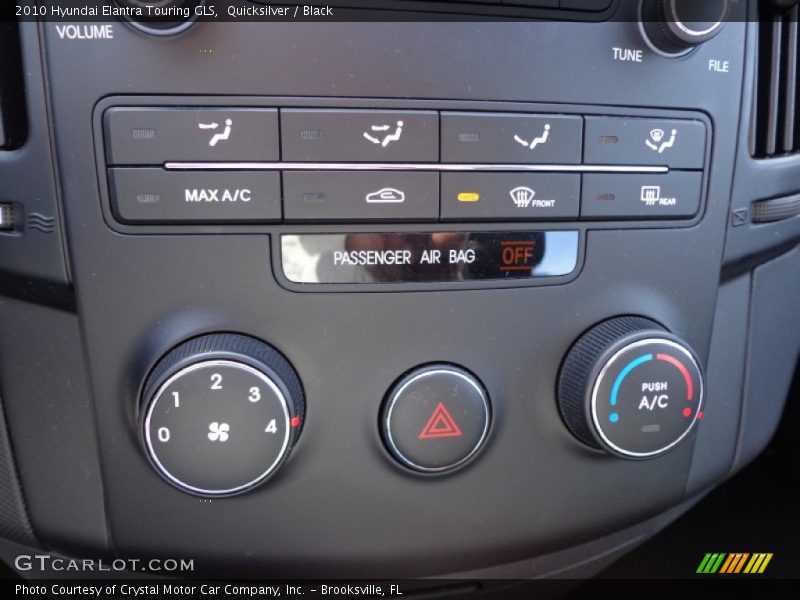 Quicksilver / Black 2010 Hyundai Elantra Touring GLS
