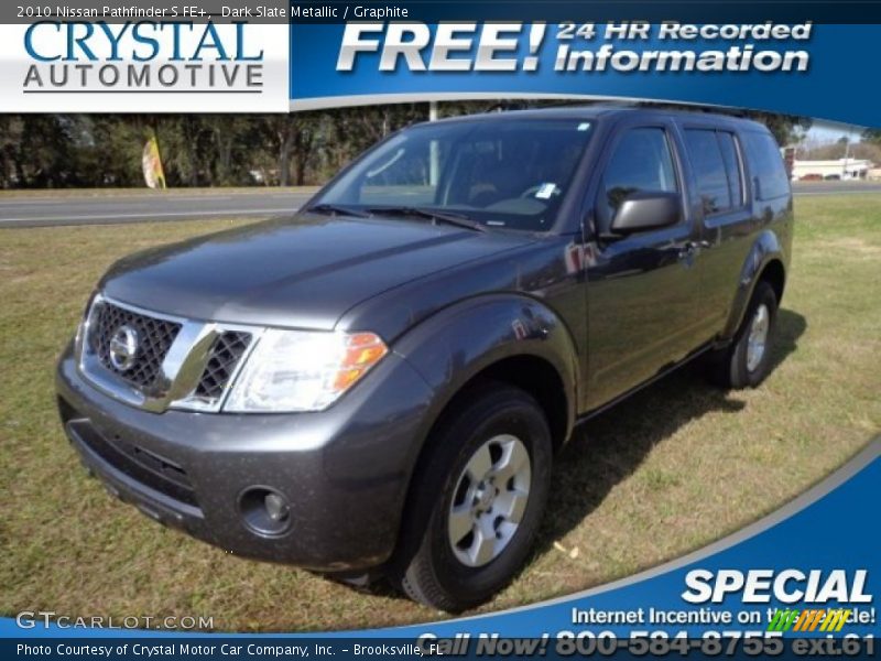 Dark Slate Metallic / Graphite 2010 Nissan Pathfinder S FE+