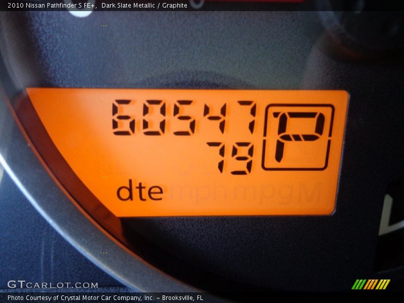 Dark Slate Metallic / Graphite 2010 Nissan Pathfinder S FE+
