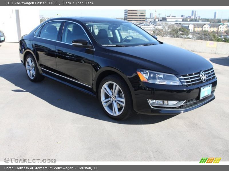 Black / Titan Black 2013 Volkswagen Passat TDI SEL