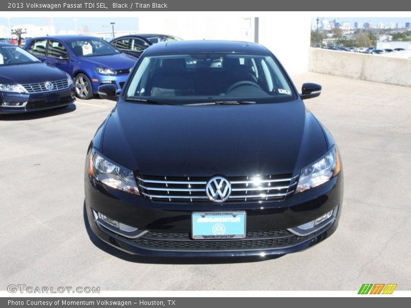Black / Titan Black 2013 Volkswagen Passat TDI SEL