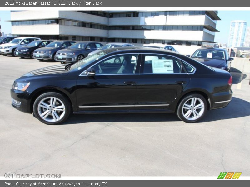 Black / Titan Black 2013 Volkswagen Passat TDI SEL
