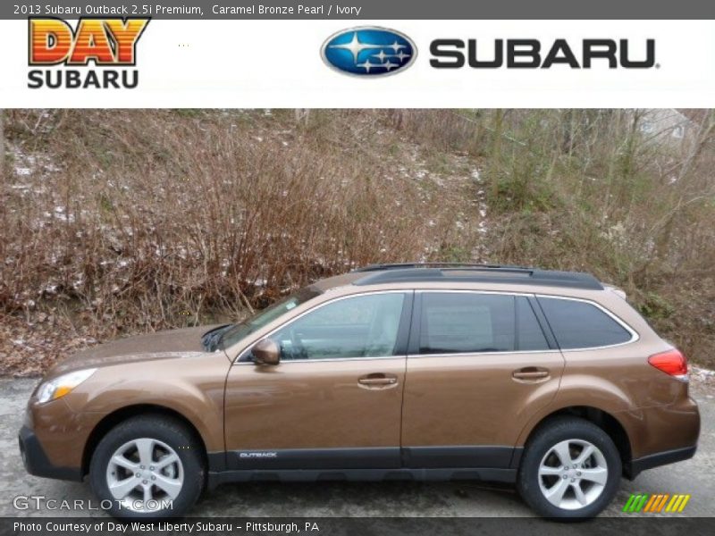 Caramel Bronze Pearl / Ivory 2013 Subaru Outback 2.5i Premium
