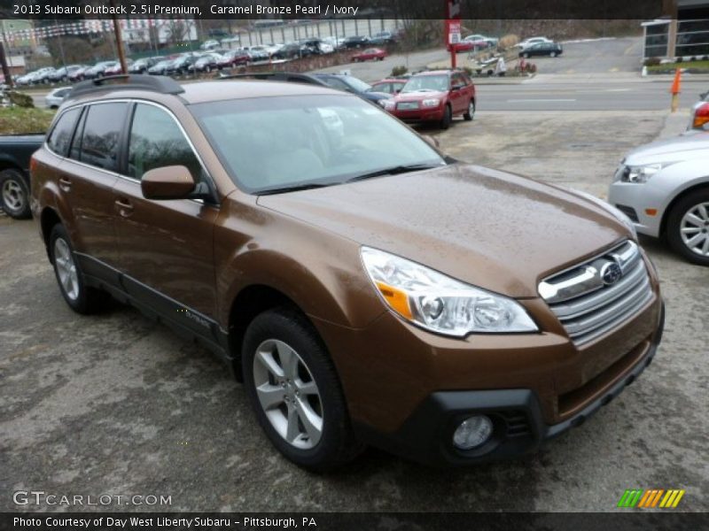 Caramel Bronze Pearl / Ivory 2013 Subaru Outback 2.5i Premium