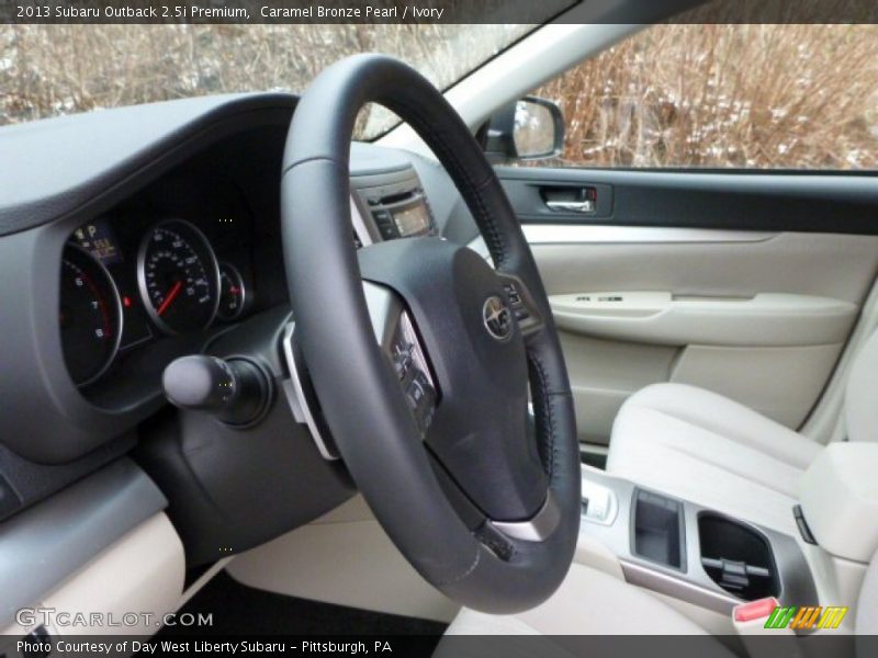 Caramel Bronze Pearl / Ivory 2013 Subaru Outback 2.5i Premium