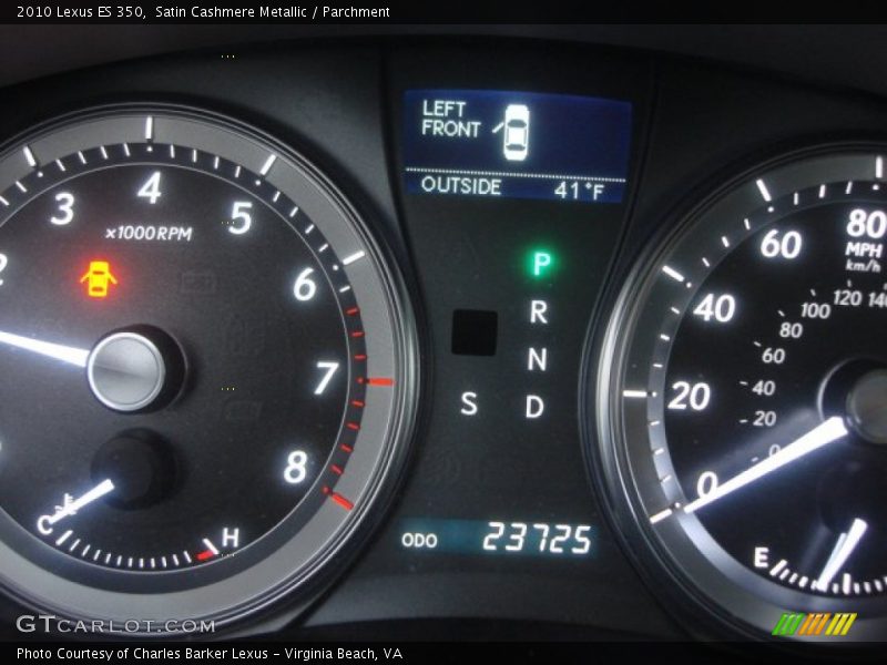 Satin Cashmere Metallic / Parchment 2010 Lexus ES 350