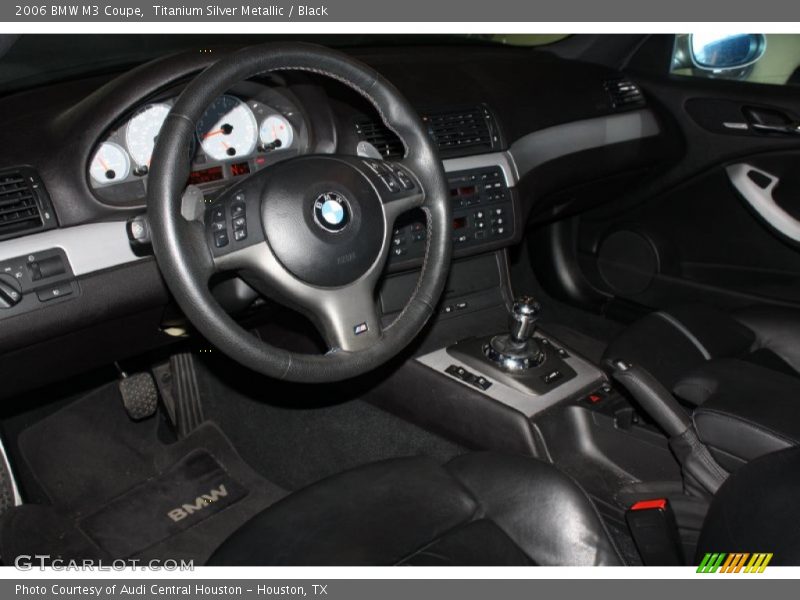 Titanium Silver Metallic / Black 2006 BMW M3 Coupe