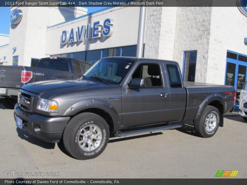 Dark Shadow Grey Metallic / Medium Dark Flint 2011 Ford Ranger Sport SuperCab 4x4