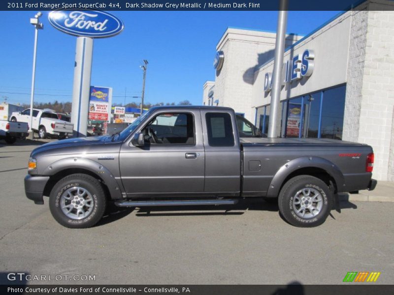 Dark Shadow Grey Metallic / Medium Dark Flint 2011 Ford Ranger Sport SuperCab 4x4