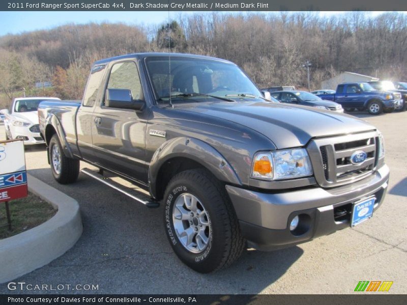 Dark Shadow Grey Metallic / Medium Dark Flint 2011 Ford Ranger Sport SuperCab 4x4