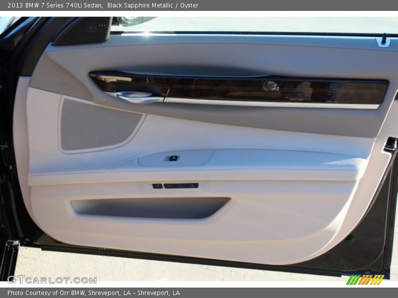 Black Sapphire Metallic / Oyster 2013 BMW 7 Series 740Li Sedan