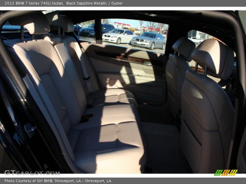 Black Sapphire Metallic / Oyster 2013 BMW 7 Series 740Li Sedan