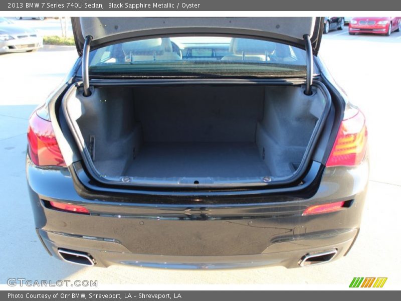 Black Sapphire Metallic / Oyster 2013 BMW 7 Series 740Li Sedan
