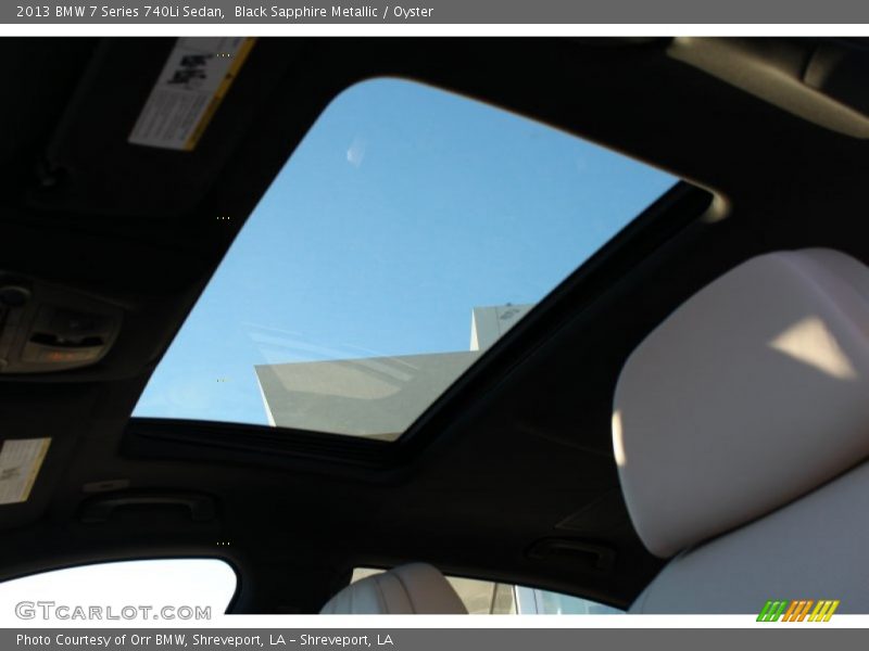 Sunroof of 2013 7 Series 740Li Sedan