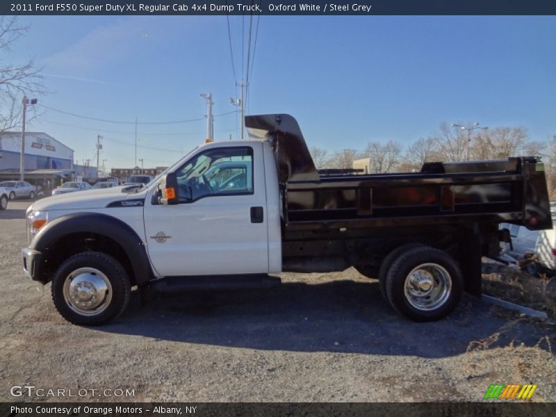 Oxford White / Steel Grey 2011 Ford F550 Super Duty XL Regular Cab 4x4 Dump Truck